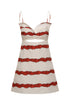 Victoria Cotton Mini Dress  / Ivory Striped Helechos